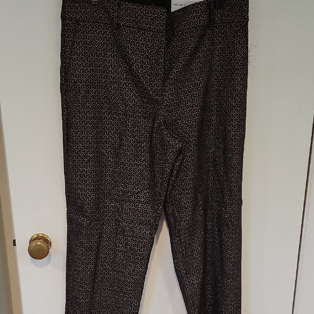 Ann Taylor Factory Black & Gold Dress Pants